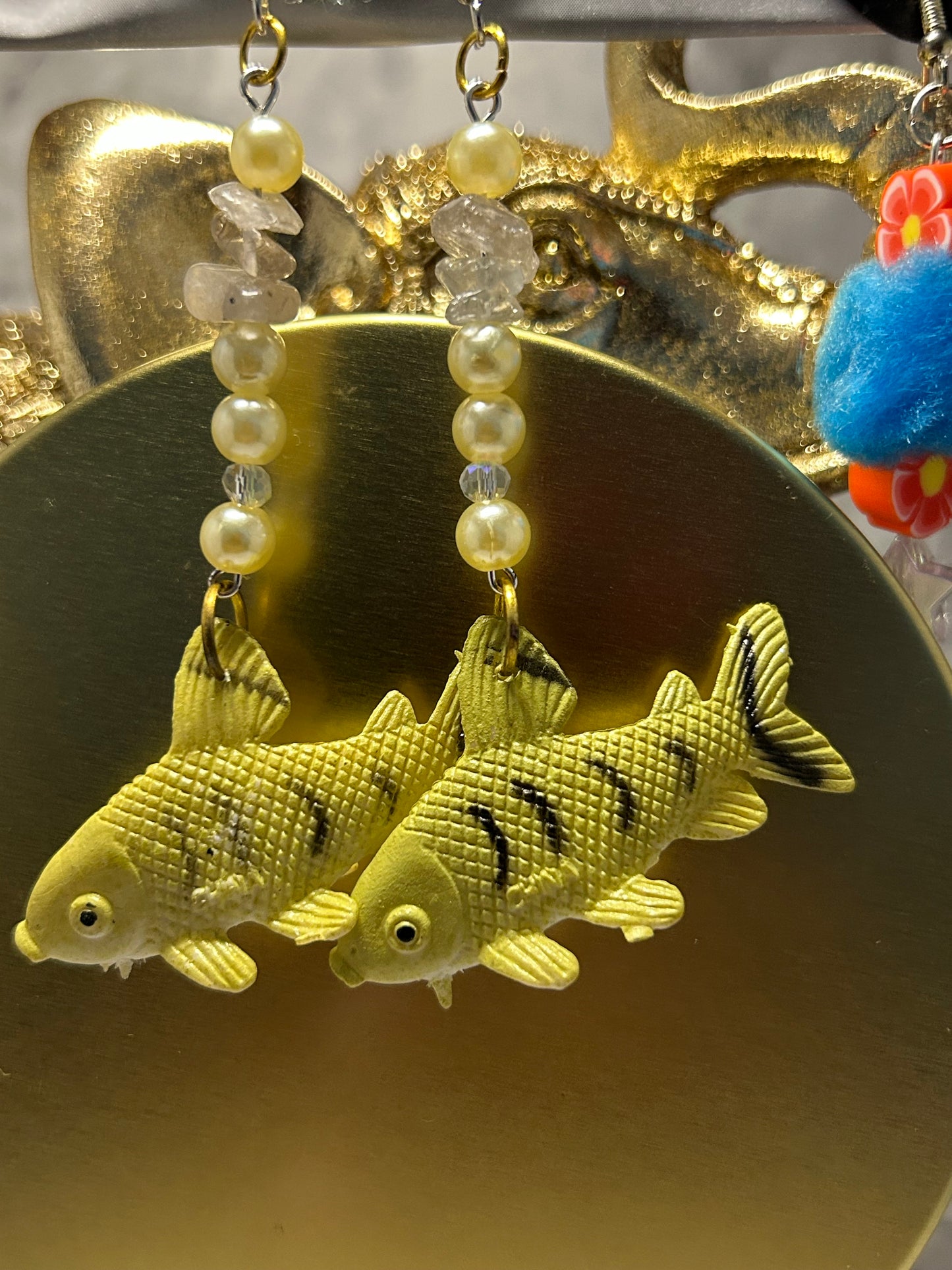 Yellow Fish Earrings