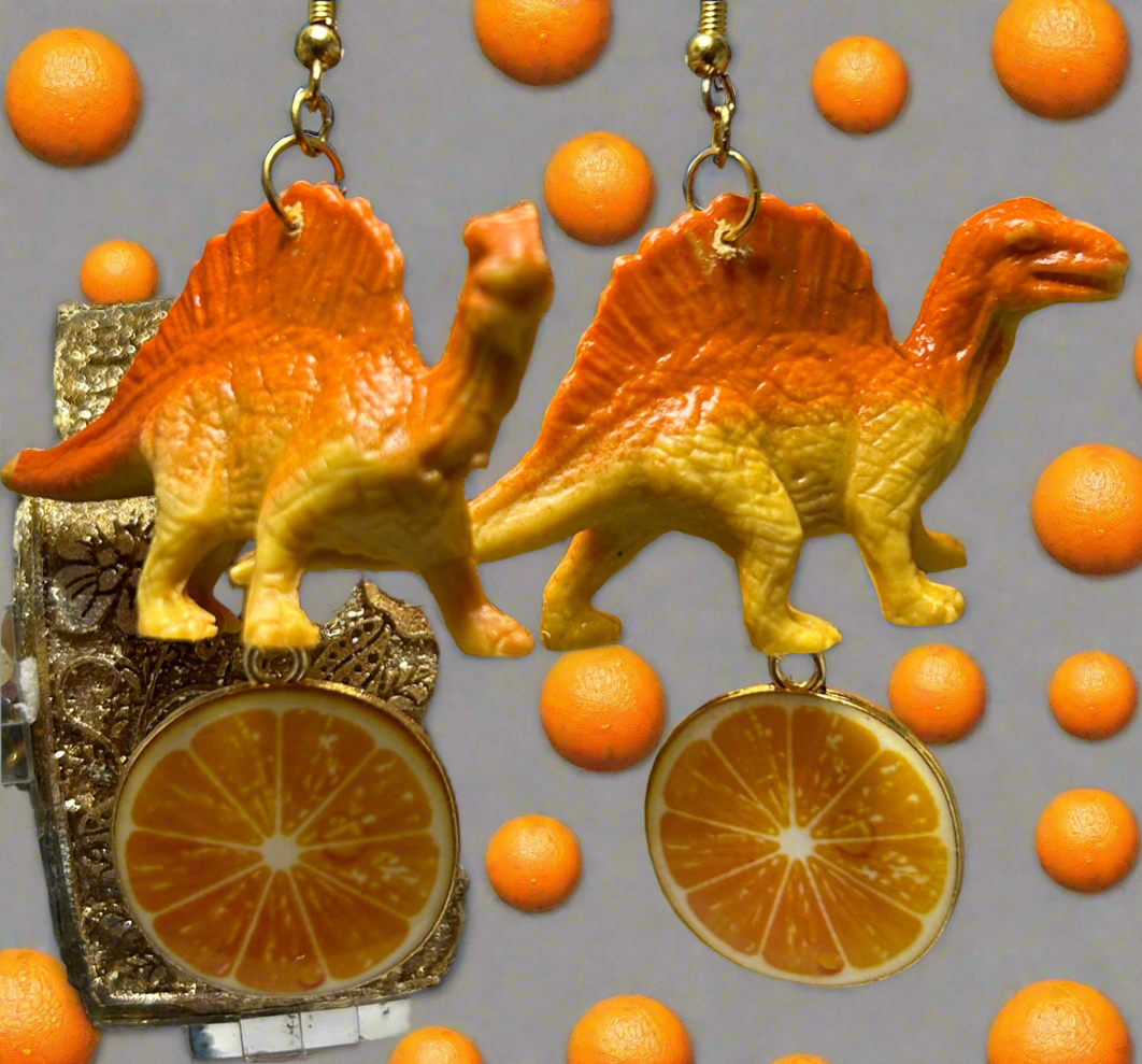 Spinosaurus Dinosaurs Earrings