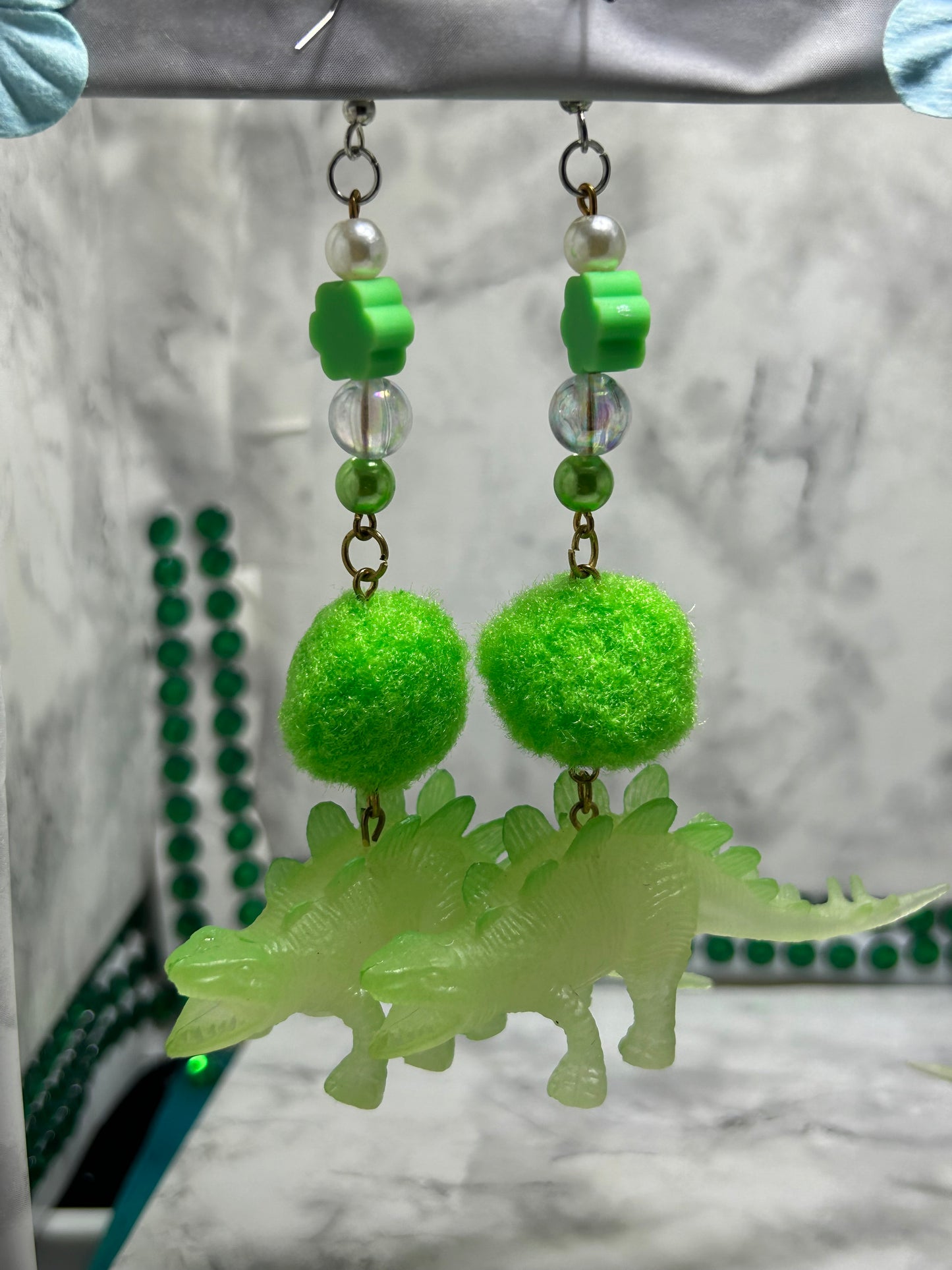 Stegosaurus Earring - Glow in the dark