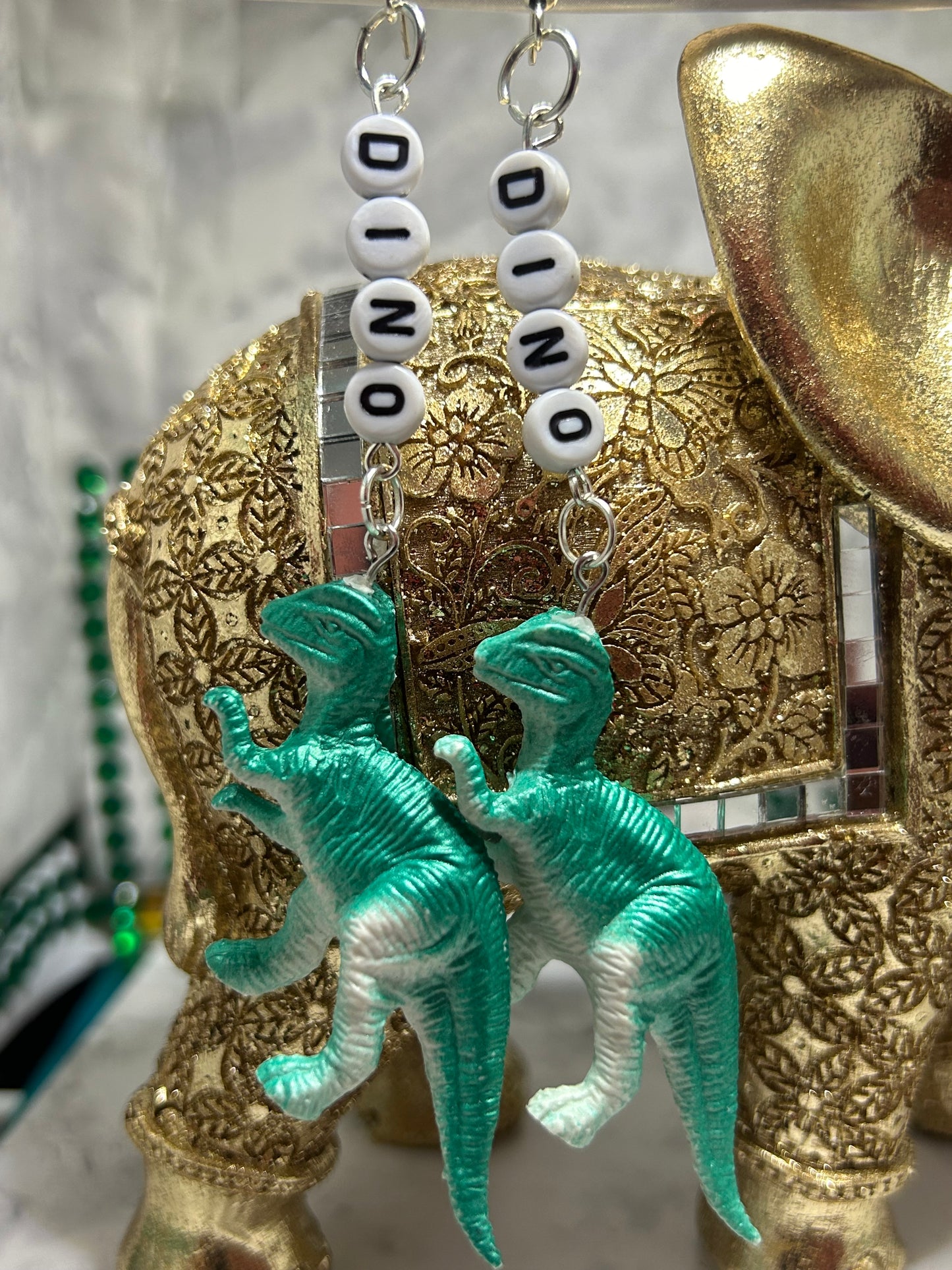 Dilophosaurus Dinosaur Earrings