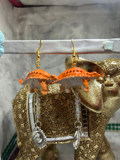 Ankylosaurus Dinosaur Earrings