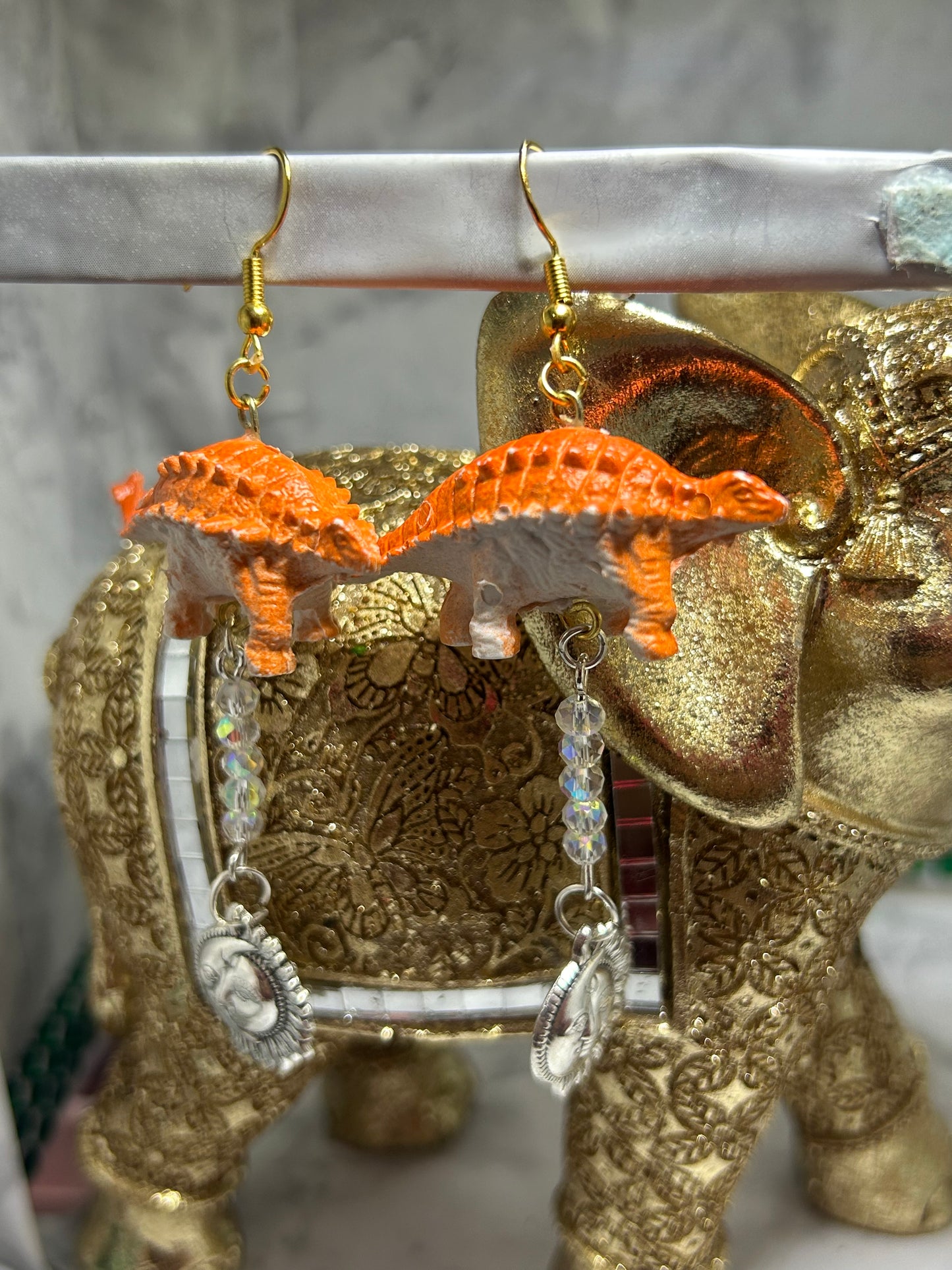 Ankylosaurus Dinosaur Earrings