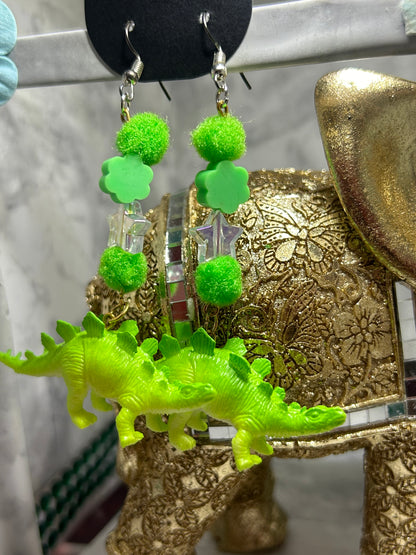 Stegosaurus Dinosaurs Earrings