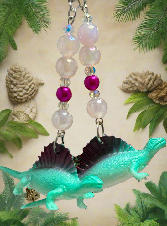 Dimetrodon Dinosaurs Earrings