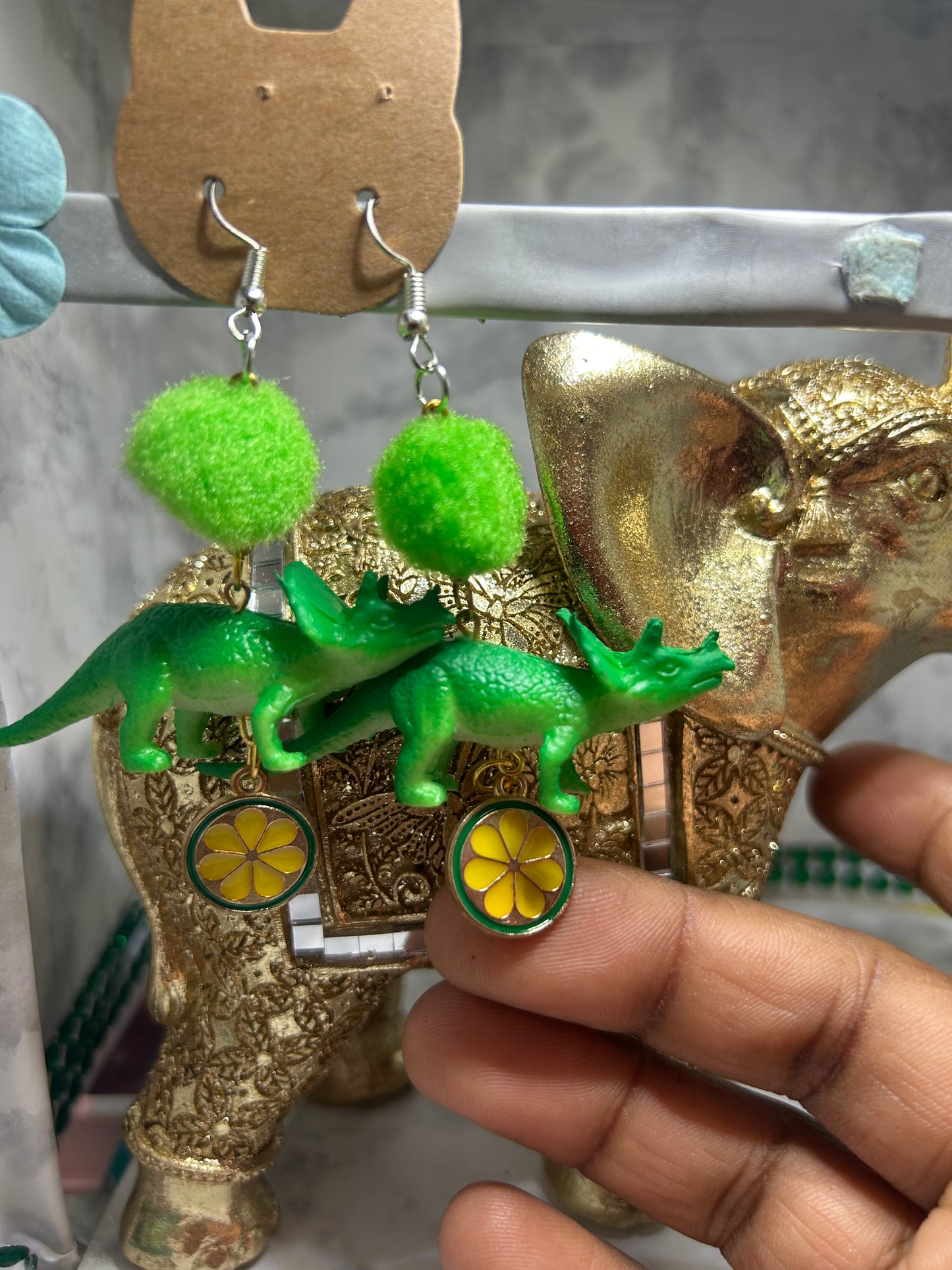 Styracosaurus Dinosaurs Earrings
