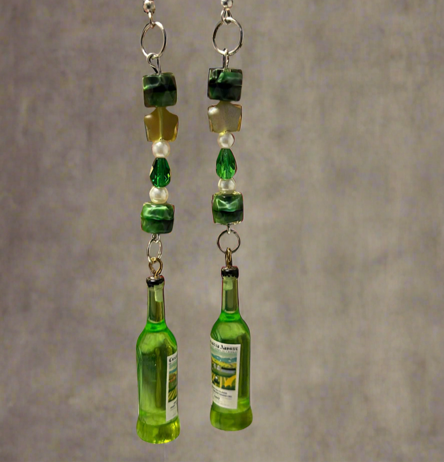 Wine bottle Earrings