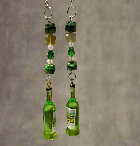 Wine bottle Earrings