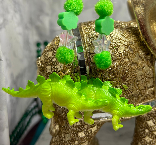 Stegosaurus Dinosaurs Earrings