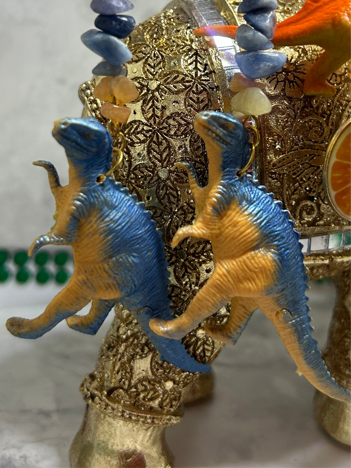 Dilophosaurus Dinosaur Earrings