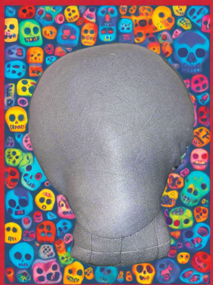 Skull shaped pillow