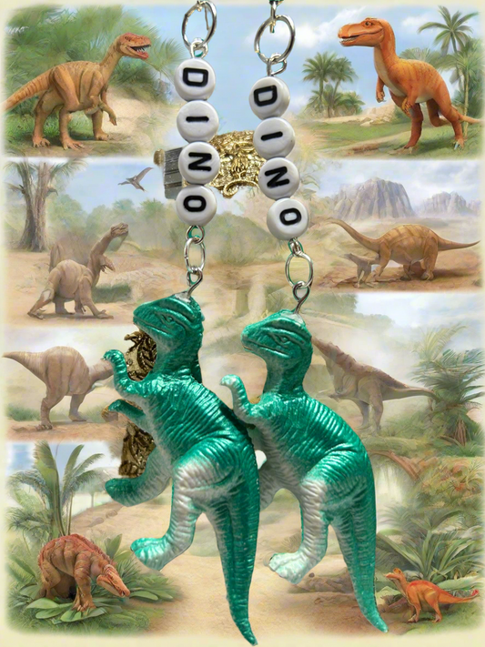 Dilophosaurus Dinosaur Earrings