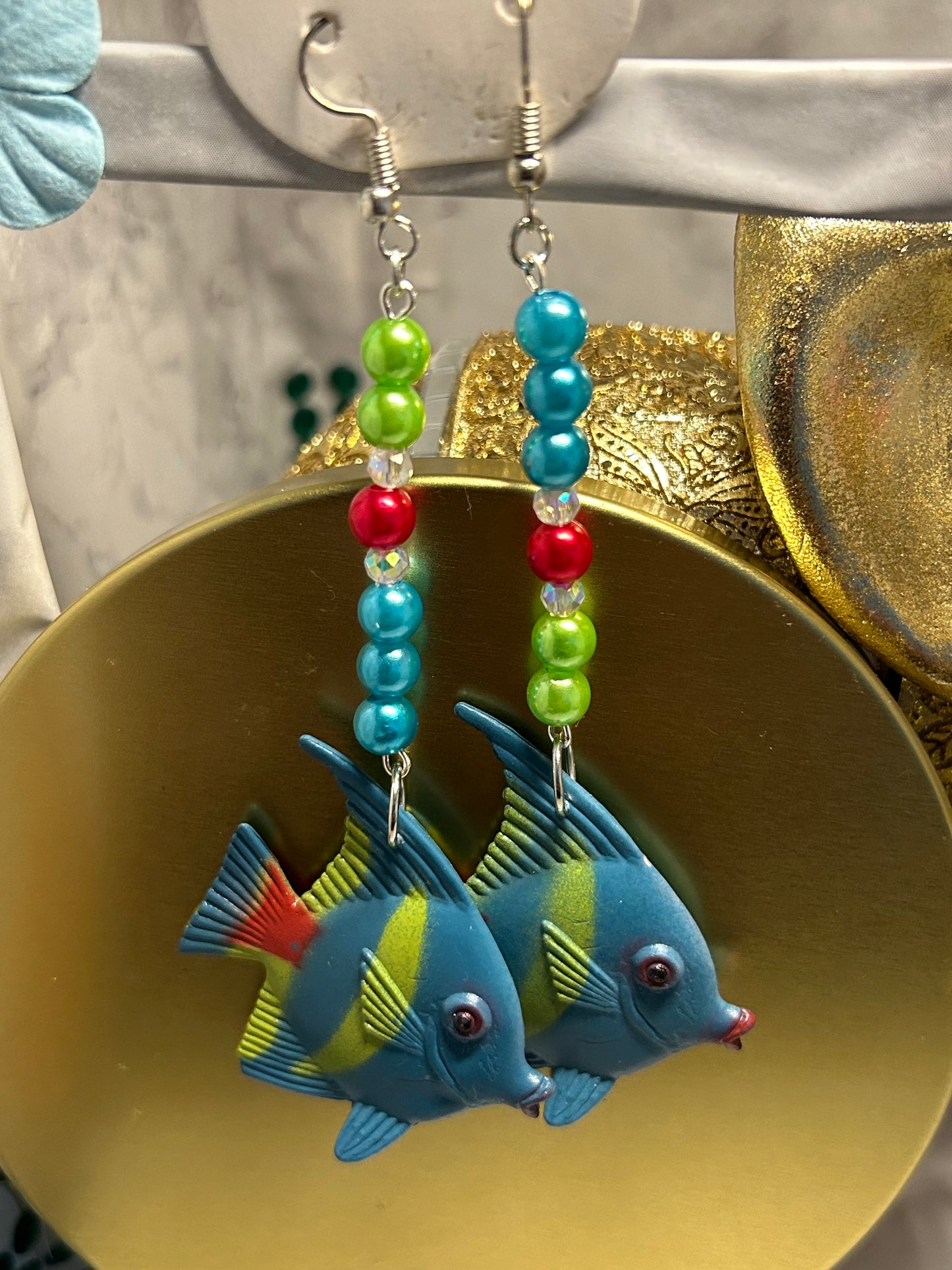 Great Barracuda Fish Earrings