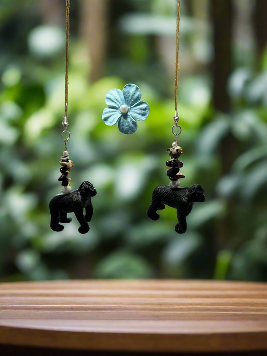 Black Gorilla Earrings