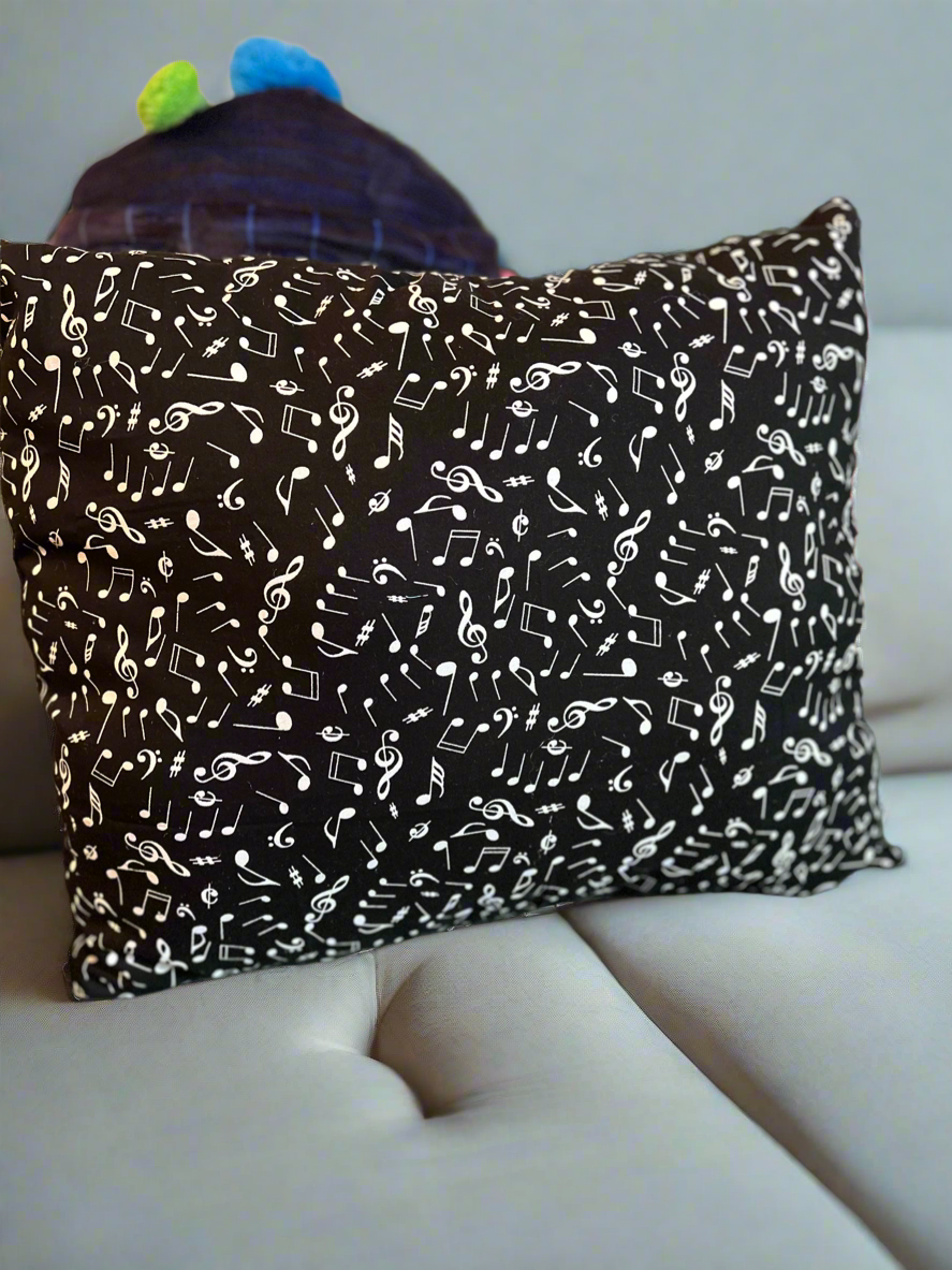Music note pillow