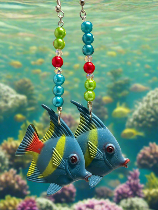 Great Barracuda Fish Earrings