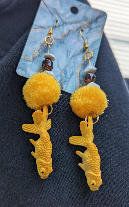 Marigold Fish Earrings