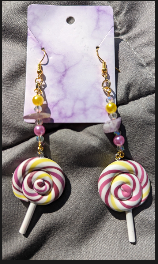 P/Y/W Lollipop Earrings