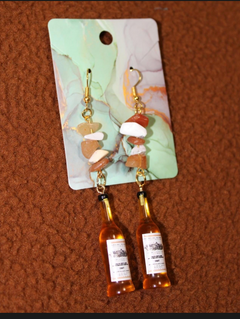 Gold Wine Earrings