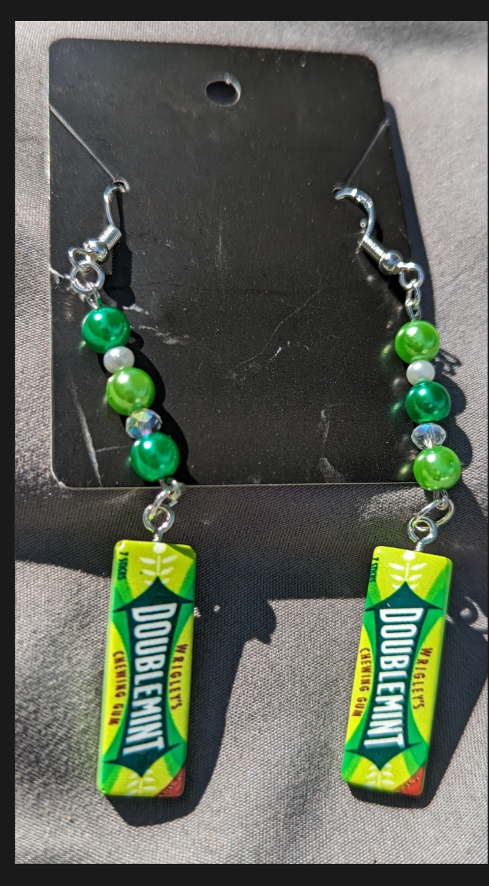 Double Mint Gum Earrings