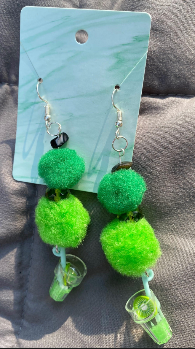 Kiwi Cup Earrings