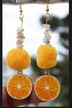 Orange Slice Earrings